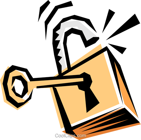 Lock & Key - Lock And Key Clip Art (480x475), Png Download