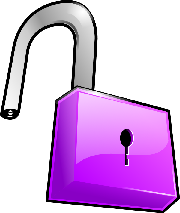 Golden Lock Vector Clip Art 7tkhmy Clipart - Lock Clip Art (600x708), Png Download