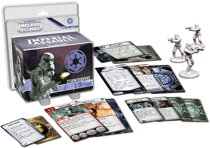 Imperial Assault Stormtroopers - Star Wars Imperial Assault Bt 1 And 0 0 0 Villain Pack (700x492), Png Download