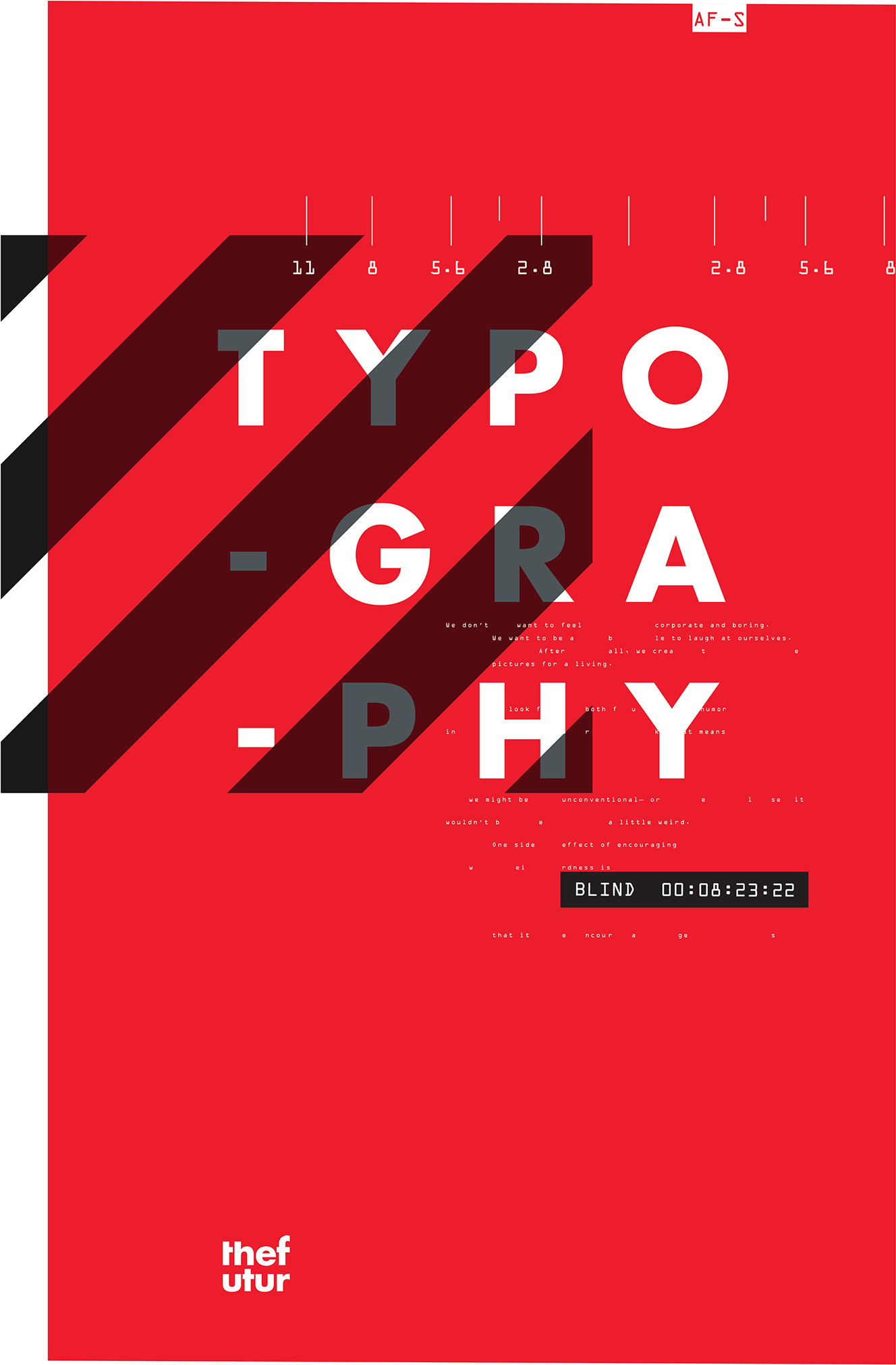 Futur Typography Poster (1400x2158), Png Download