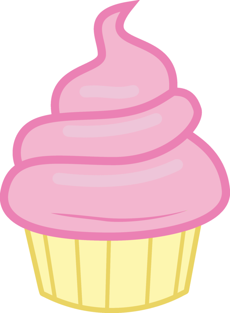 Mlp Food Vector - Cupcake Vector Simple Png (766x1043), Png Download