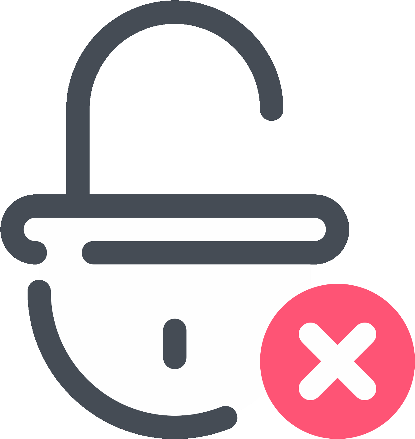 Delete Lock Icon - Euclidean Vector (1600x1600), Png Download