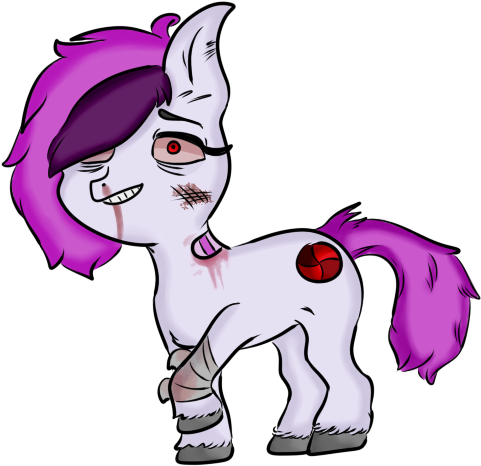 Jodi Sli, Bandage, Blood, Digital Art, Disturbed, Nosebleed, - Cartoon (700x500), Png Download