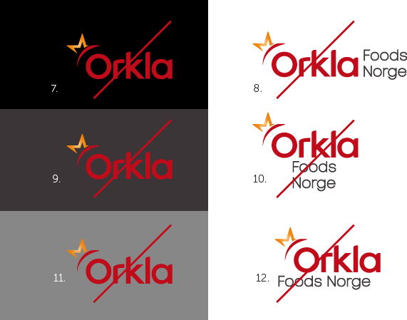 Don't Use The Logo On A Black Background - Orkla Group (571x449), Png Download