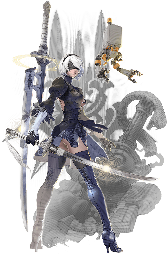 News2b Official Art - 2b Soul Calibur 6 (738x980), Png Download