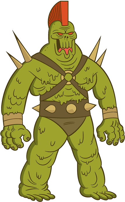 Green Alien 1 - Uncle Grandpa Green Alien (487x697), Png Download