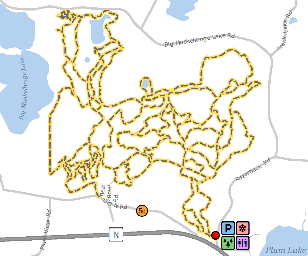 Razorback Ridges Trails - Razorback Ridges Trail (1080x900), Png Download