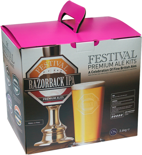 Festival Premium Ale - Festival Premium Razorback Ipa 3.6kg - Home Brew (550x550), Png Download