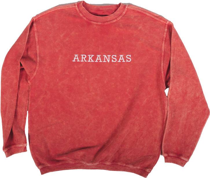 Arkansas Corded Sweatshirt - Arkansas (750x674), Png Download