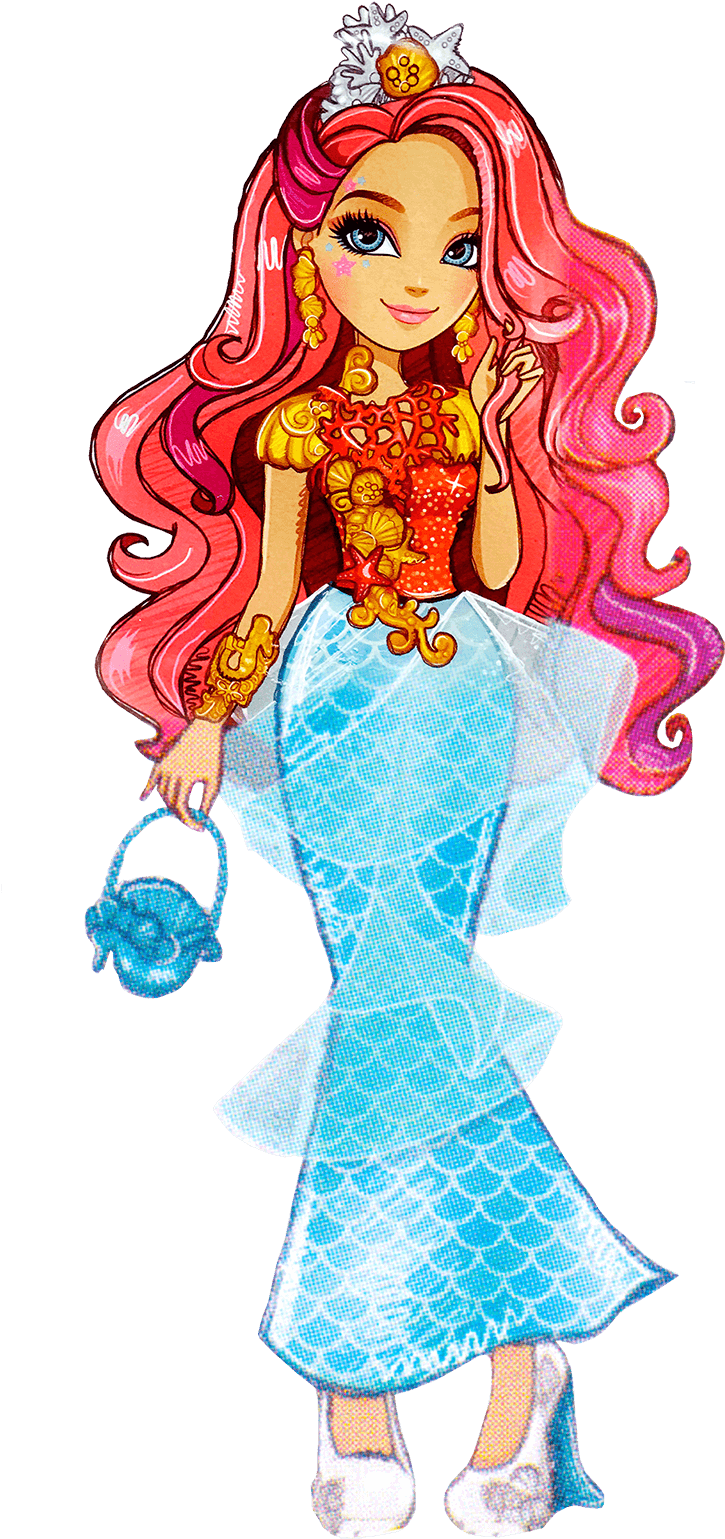 Ever After High, Monster High Dolls, Monster High Art, - Meeshell Mermaid (806x1600), Png Download