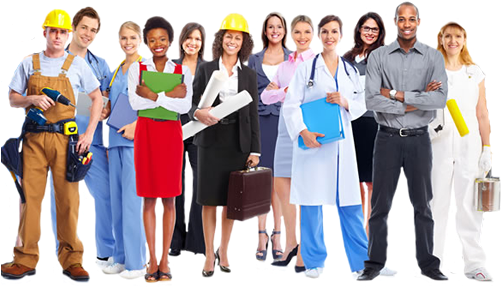 Industries Served - Group Of Professionals Png (507x295), Png Download