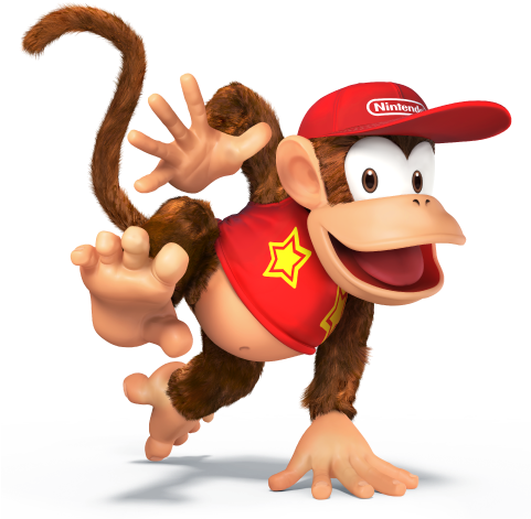 Diddy Kong - Super Smash Bros Characters Png (480x480), Png Download