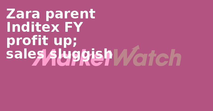 Zara Parent Inditex Fy Profit Up - Graphics (714x374), Png Download