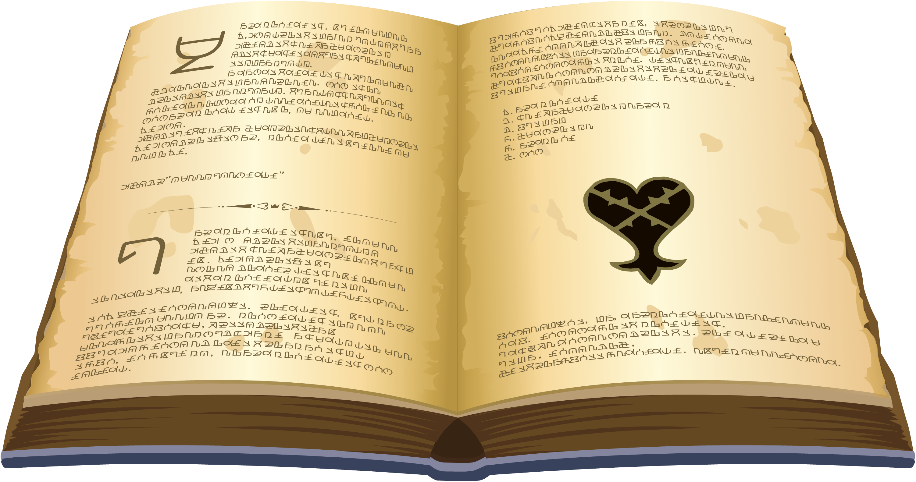 Book Of Prophecies Page C Khx - Kingdom Hearts English Book (3005x1582), Png Download