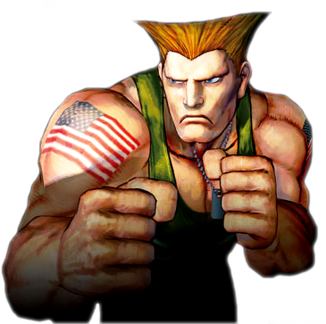 Guile Sfiv Select - Guile Street Fighter (365x363), Png Download