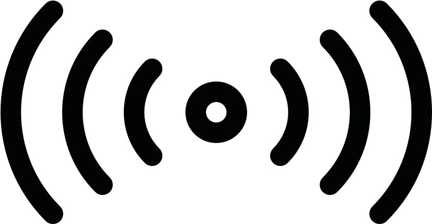 Communication Broadcast Point Middle Communication - Wi-fi (960x960), Png Download