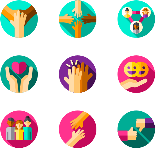 Friendship 40 Icons - Volunteer Icons (600x564), Png Download
