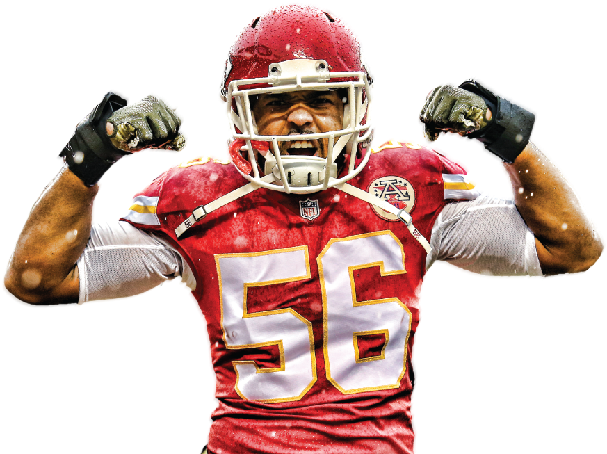 The Mission Of Derrick Johnson's Defend The Dream Foundation - Derrick Johnson 2017 Chiefs (1089x755), Png Download