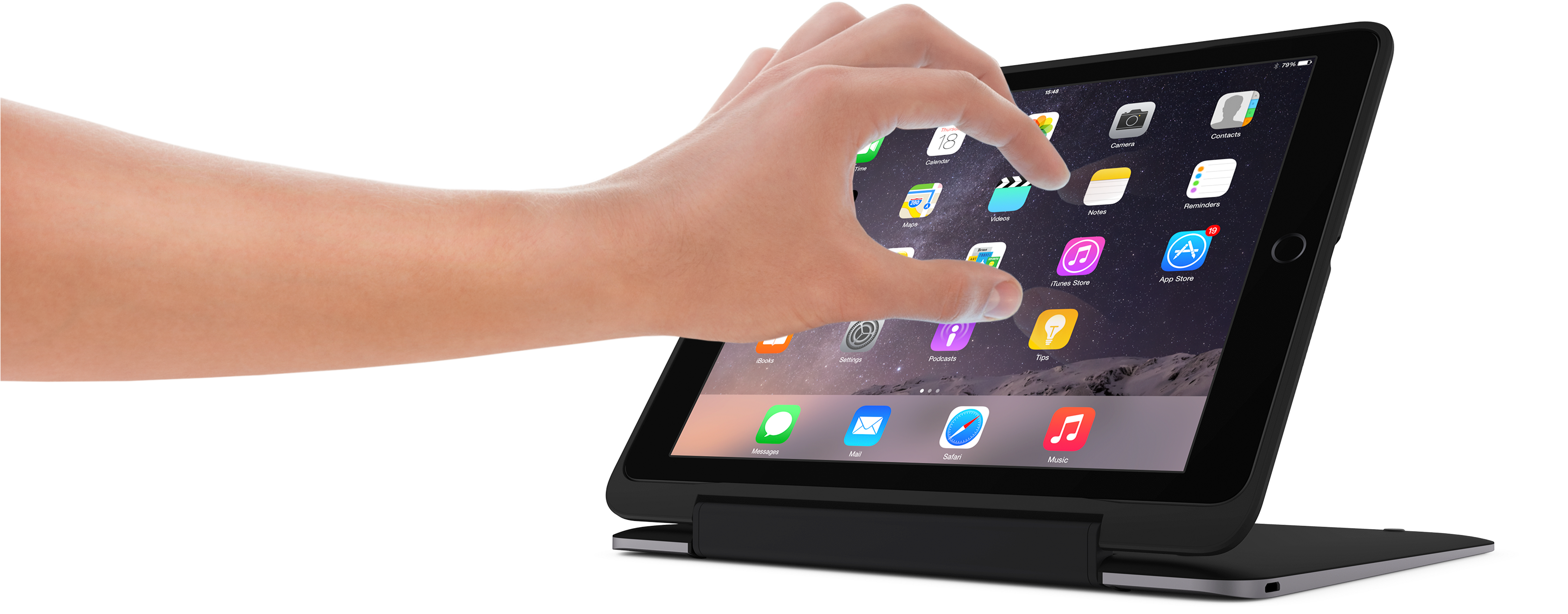 Gc14230e Air2 - Clamcase Pro Bluetooth Keyboard Case For Ipad Mini (3200x1600), Png Download