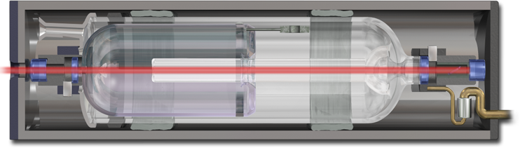 Aluminum Cathode - Helium Neon Laser (742x211), Png Download