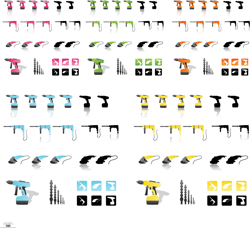 Vector Powertools Cs By Dragonart - Power Tools Clip Art (1000x926), Png Download