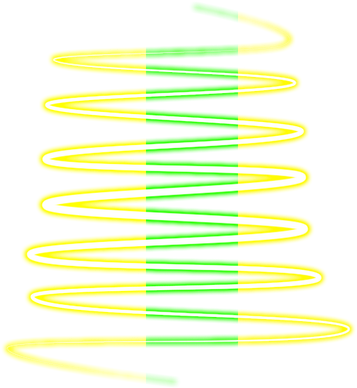 Download Free Png Lines Images For Adobe Photoshop - Yellow Neon Swirl Png (368x400), Png Download