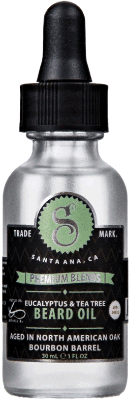 Premium Blends Eucalyptus And Tea Tree Beard Oil - Whiskey Bar Beard Oil (480x384), Png Download