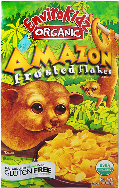 Envirokidz Organic Amazon Frosted Flakes Gluten Free - Nature's Path Organic - Envirokidz Organic Cereal Amazon (650x650), Png Download