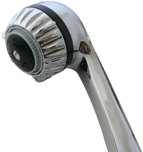 Hand Held Shower Head, Full Flow Model With 3 Luxurious - Water & Energy Savers 2.0 Chrome Hand Held Body (500x531), Png Download