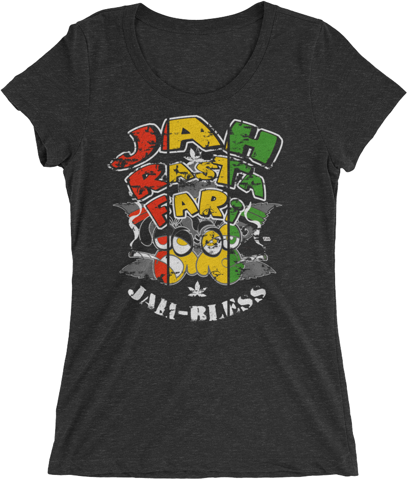 Rasta - "jah Bless" - Women's - Hollywood Vampires Koszulki (1000x1000), Png Download
