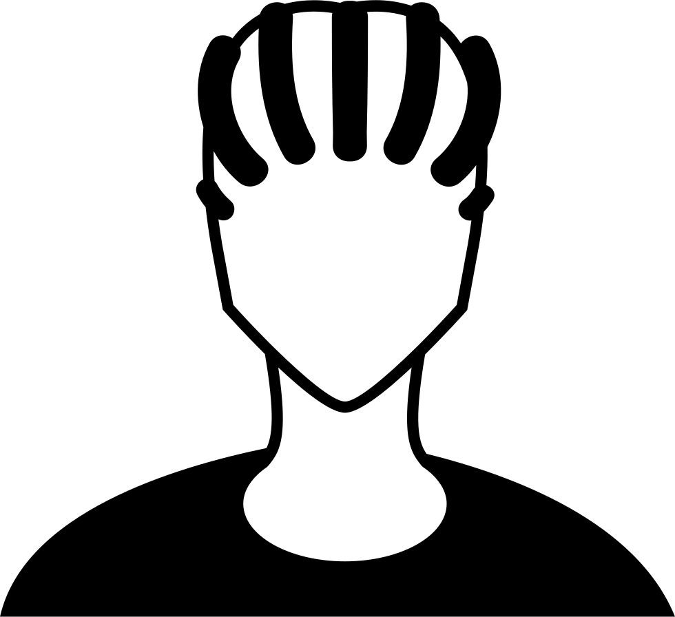 Person Close Up With Rasta Hair Style Comments - Vector Pelo Rastas (980x896), Png Download