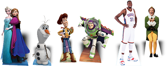 Life Size Cut Outs - Star Cutouts Cut Out Of Buzz Lightyear Infinity And (597x267), Png Download