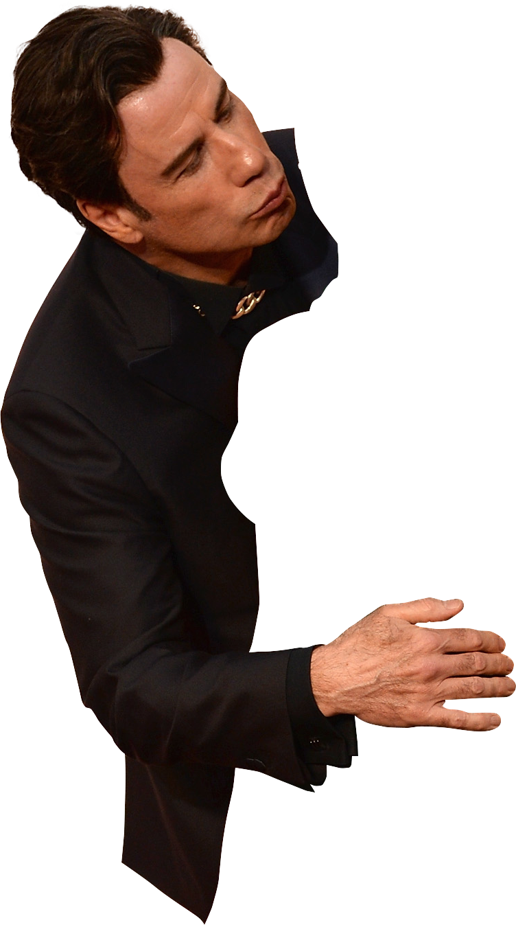 Personjohn Travolta Kissing - John Travolta Png (752x1347), Png Download
