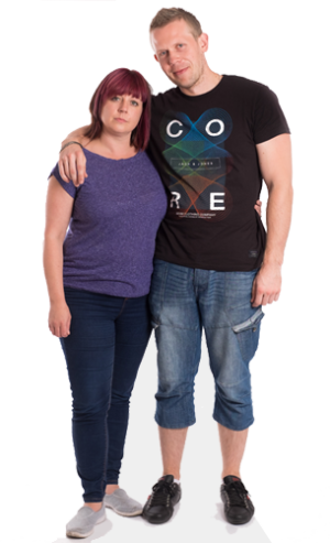 Two People Cutout - Personalisierter Pappaufsteller Lebensgroß 2 Personen (300x493), Png Download