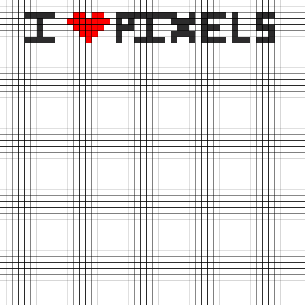 I Heart Pixels Banner Perler Bead Pattern / Bead Sprite - Handle It (1050x1050), Png Download