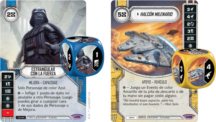 Las Mejoras Se Añaden A Un Personaje Y Le Dan Nuevas - Fantasy Flight Games - Star Wars Destiny: Awakenings (880x460), Png Download