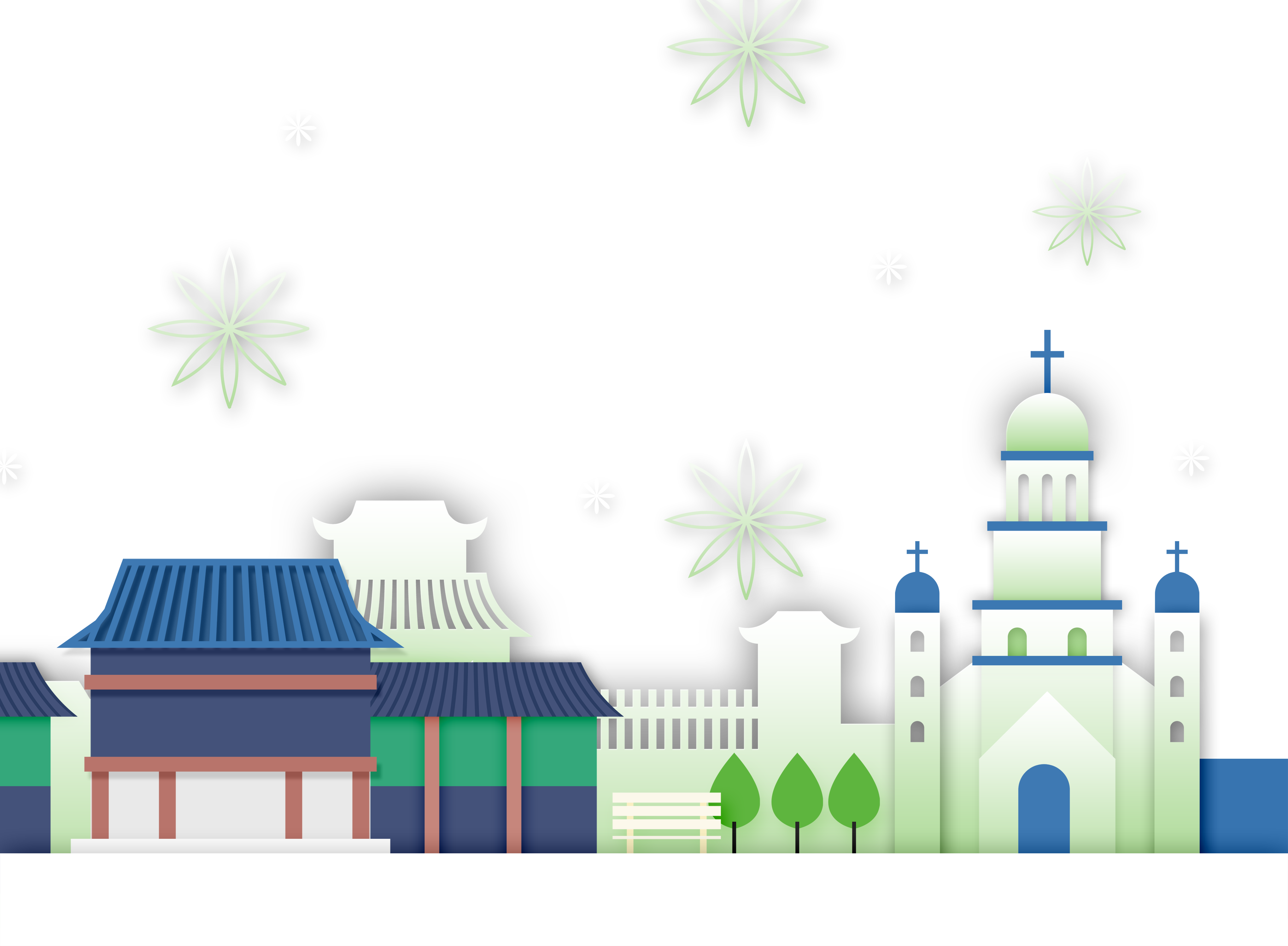 Vector About Small And Pure And Fresh,korean,in The - Spring (4084x3000), Png Download