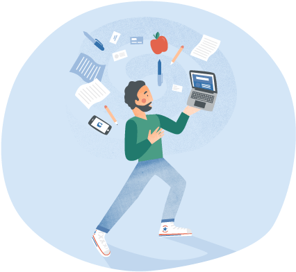 Business Building - Circle (432x397), Png Download