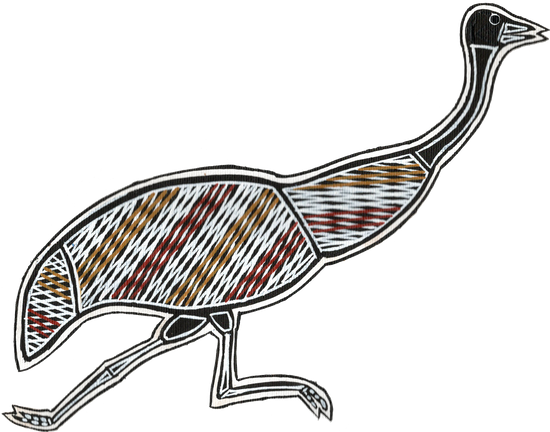 Emu Clipart Aboriginal - Emu (550x432), Png Download