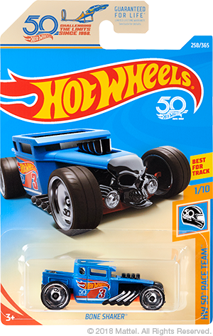 Bone Shaker - ' - Hot Wheels 50th Anniversary Car (300x473), Png Download