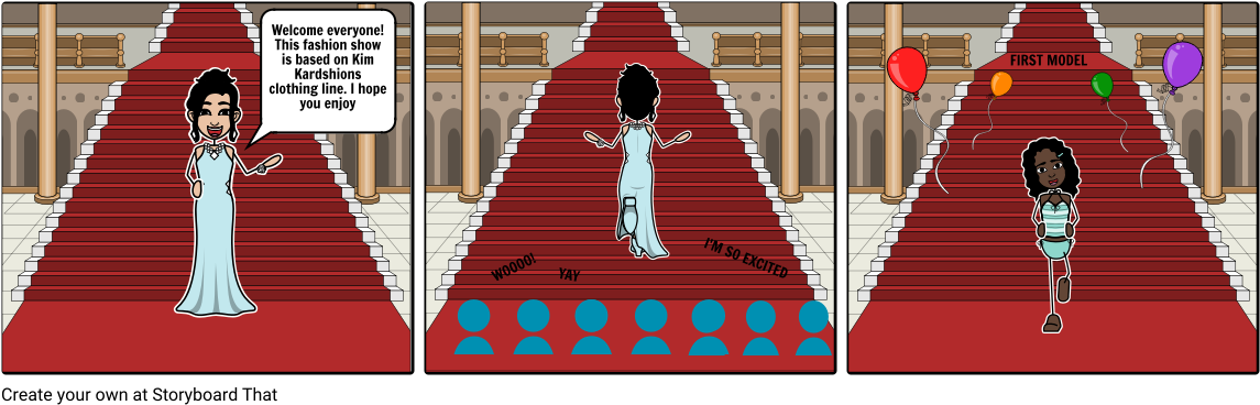 Rave Animation - Fashion Show - Stairs (1164x385), Png Download