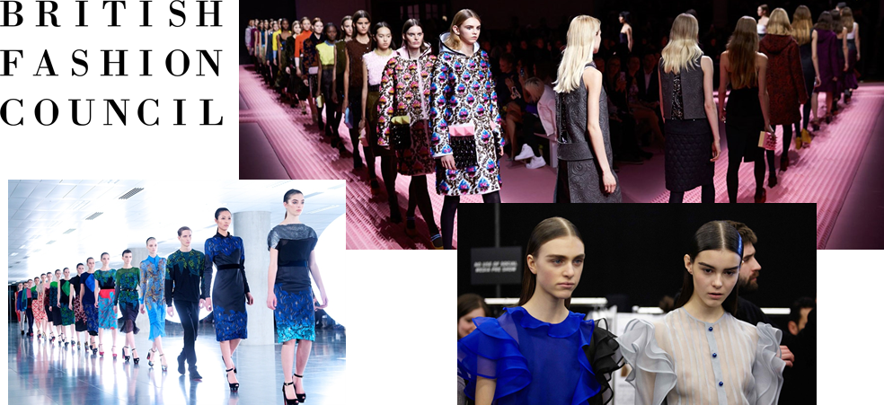 British Fashion Council/vogue Designer Fashion Fund - Uk Fashion Designers Collage (984x451), Png Download