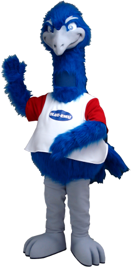 He's The Very Tall Mascot We Manufactured For Blue - Mascot (300x566), Png Download