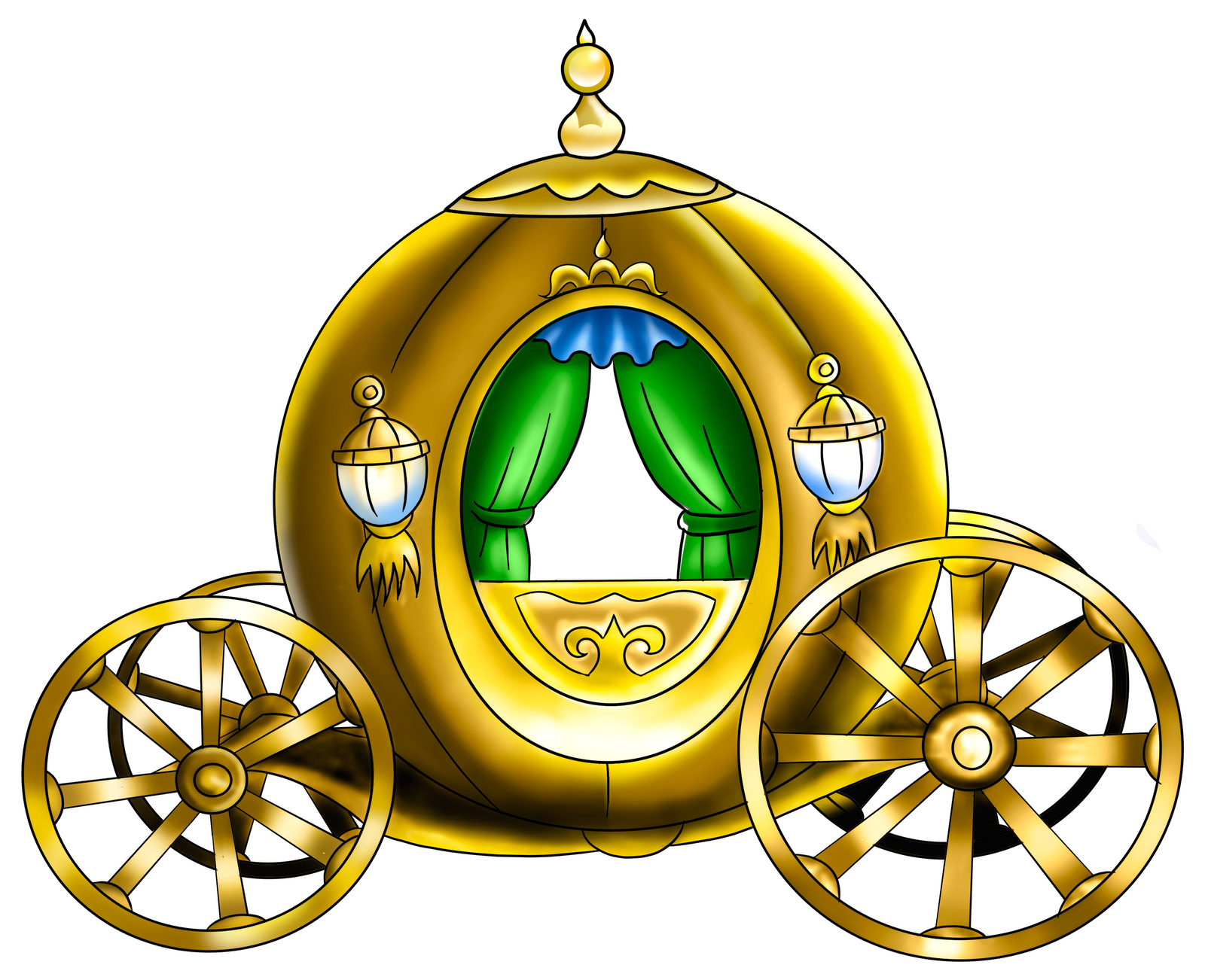 Clipart Png Princesas Disney Clipart - Карета Клипарт (1600x1302), Png Download