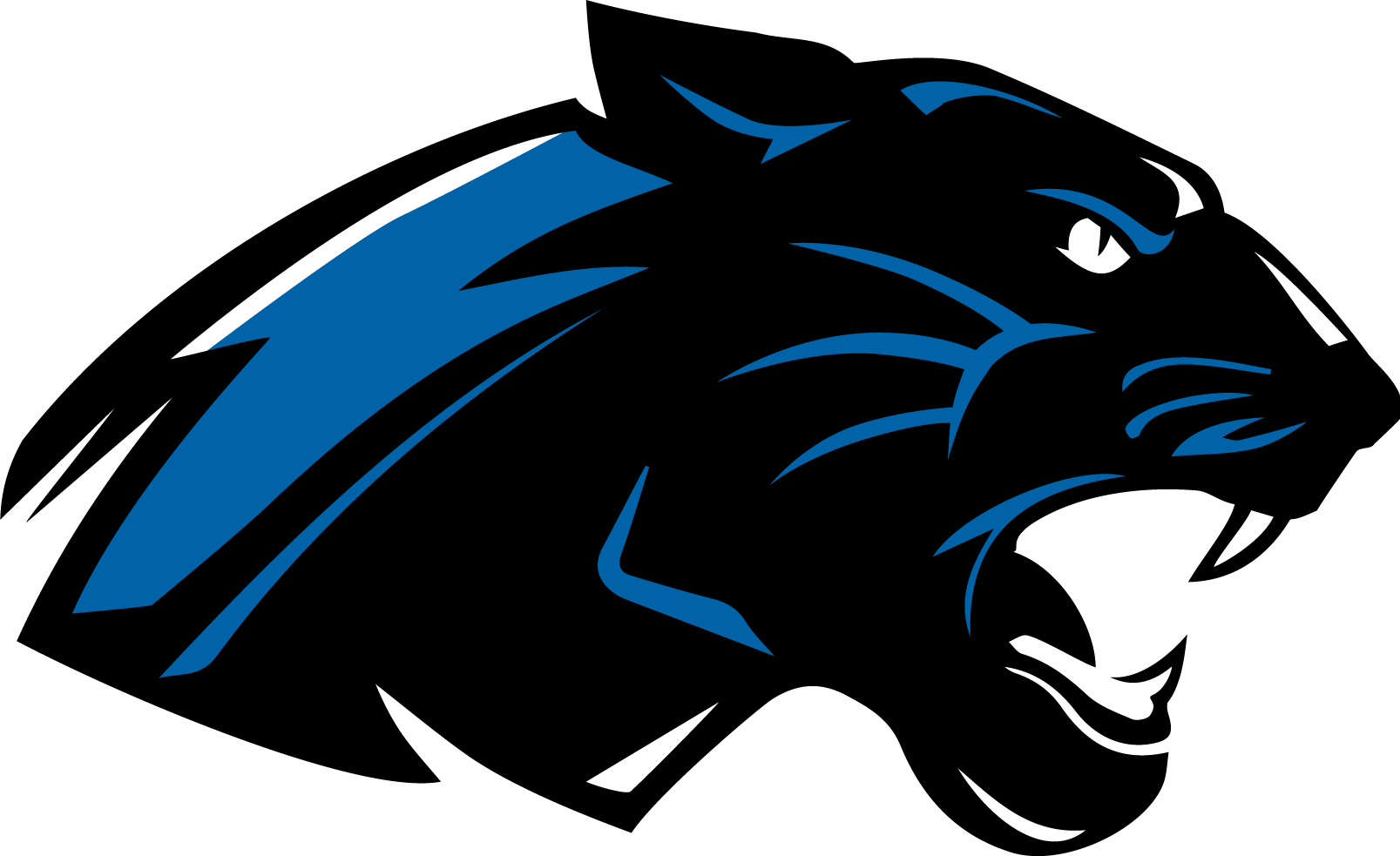 School Logo - Panther Face Side View (1607x983), Png Download