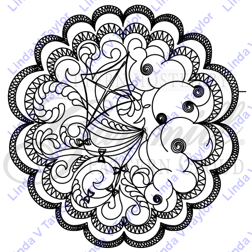 Lt March Wind Placemat Fancy - Pattern Search (500x500), Png Download