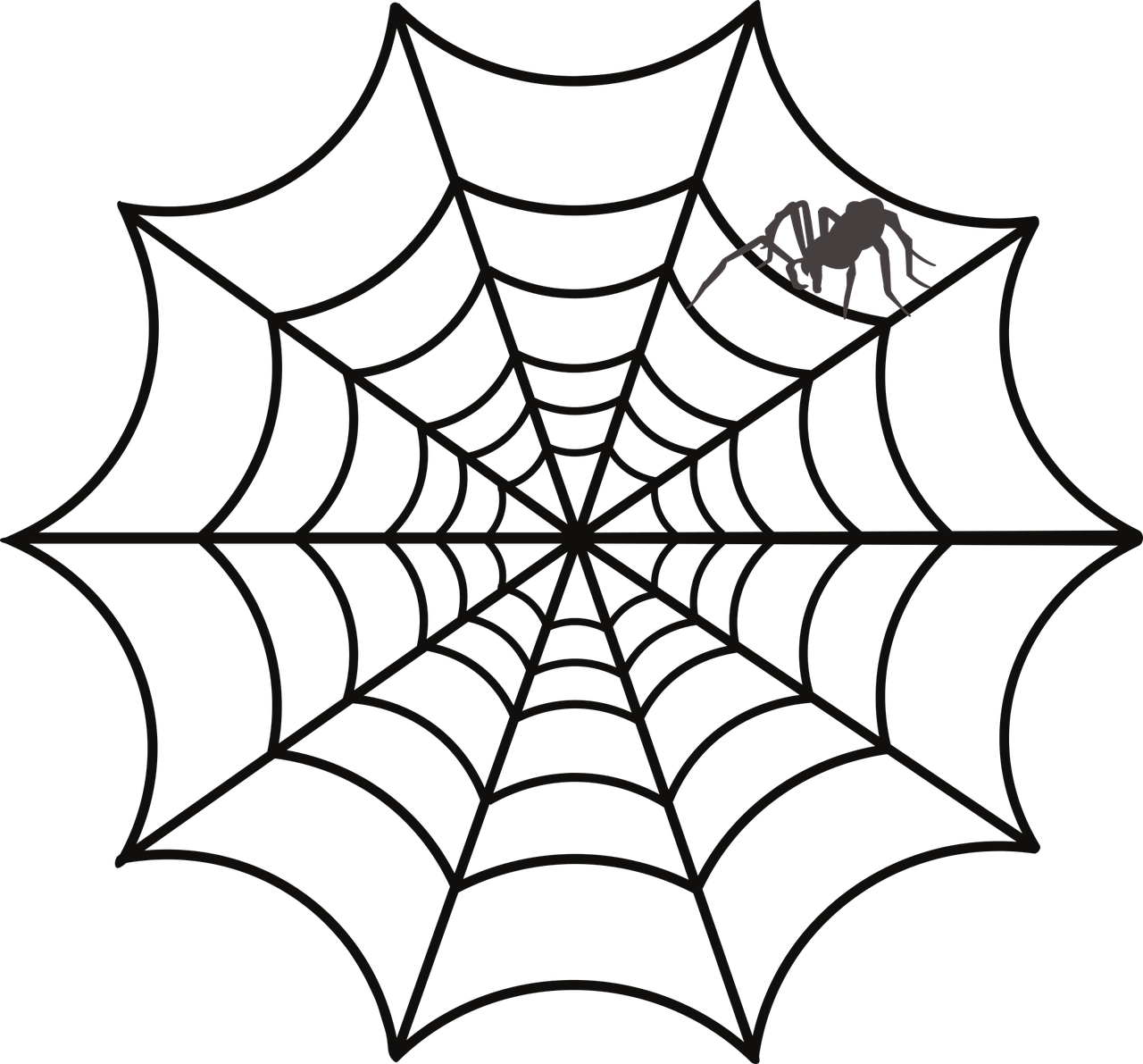 Download Vector Graphics, - Tela De Araña Dibujo PNG Image with No