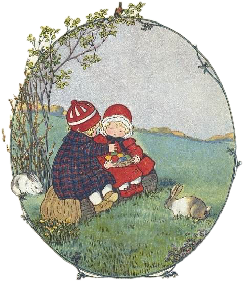 Easter Graphics With No Backgrounds - Knitting (567x876), Png Download