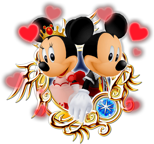 Mickey & Minnie Vd Ver - Mickey And Minnie Kingdom Hearts (537x503), Png Download