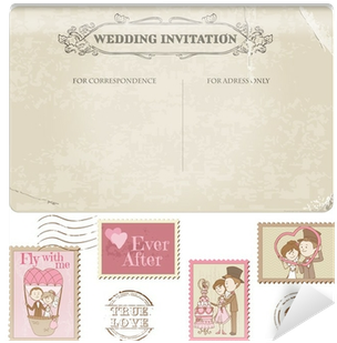 Wedding Postcard And Postage Stamps - Wedding (400x400), Png Download